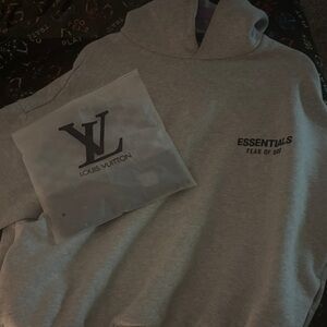 Louis Vuitton Gray Essentials Hoodie